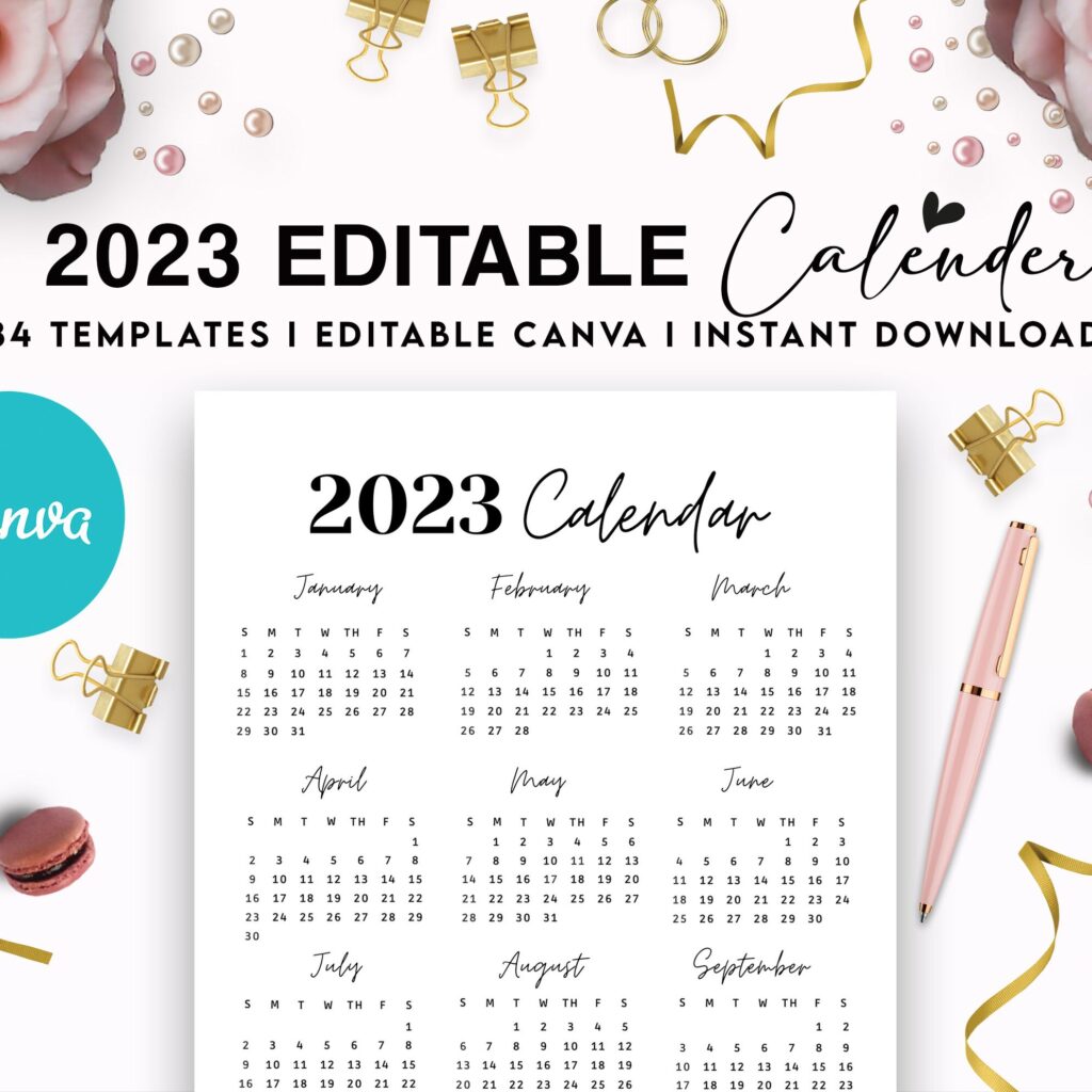 Canva 2023 Planner 37 Templates, Canva KDP Planner editable interiors Bundle COMMERCIAL use as PDF or kdp upload