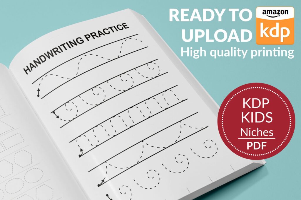 First Learn To Write KDP Kids interior Activity Book Journal / Notebook / Low Content Book, Template Ready To Upload PDF COMMERCIAL Use