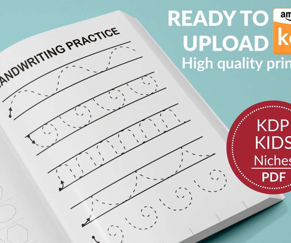 First Learn To Write KDP Kids interior Activity Book Journal / Notebook / Low Content Book, Template Ready To Upload PDF COMMERCIAL Use