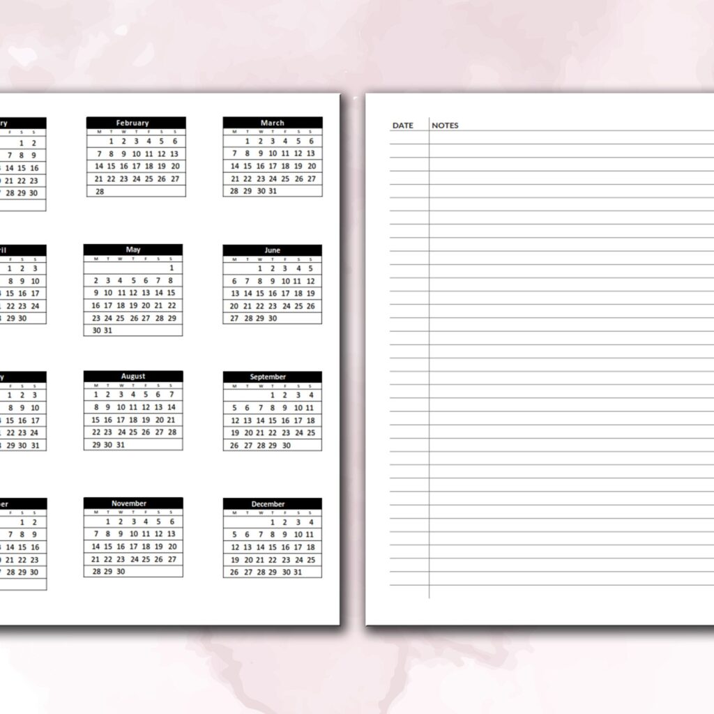 2022 Daily Planner KDP Journal 120 pages Ready to Upload PDF Commercial use or Low Content 2022 KDP Log book Template 6×9 8.5×11 5×8