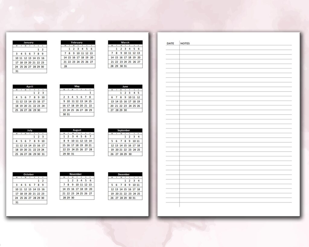 2022 Daily Planner KDP Journal 120 pages Ready to Upload PDF Commercial use or Low Content 2022 KDP Log book Template 6×9 8.5×11 5×8