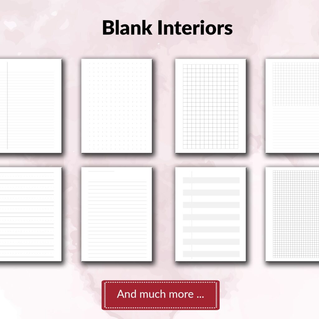Amazon KDP interiors Bundle +200 Templates for Blank Journal & Low Content Books Notebook, Workbook… , Ready To Upload PDF COMMERCIAL Use