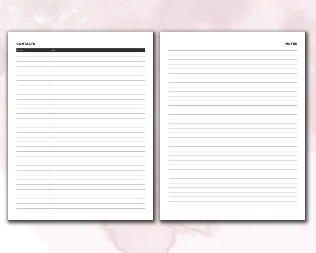 2022 Daily Planner KDP Journal 120 pages Ready to Upload PDF Commercial use or Low Content 2022 KDP Log book Template 6×9 8.5×11 5×8