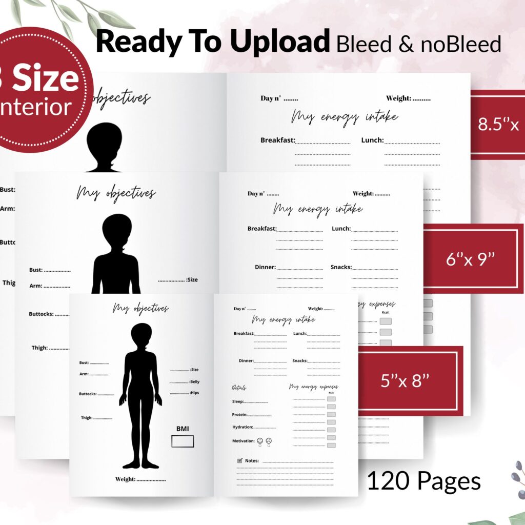 Amazon KDP Planner Bundle of 10 interiors 3 Size 6×9 8.5×11 5×8 Low Content Books Logbook, Workbook… , Ready To Upload PDF COMMERCIAL Use