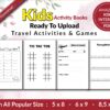 Amazon KDP Kids interior Template Travel Activity Book Journal / Notebook / Low Content Book ... , Ready To Upload PDF COMMERCIAL Use