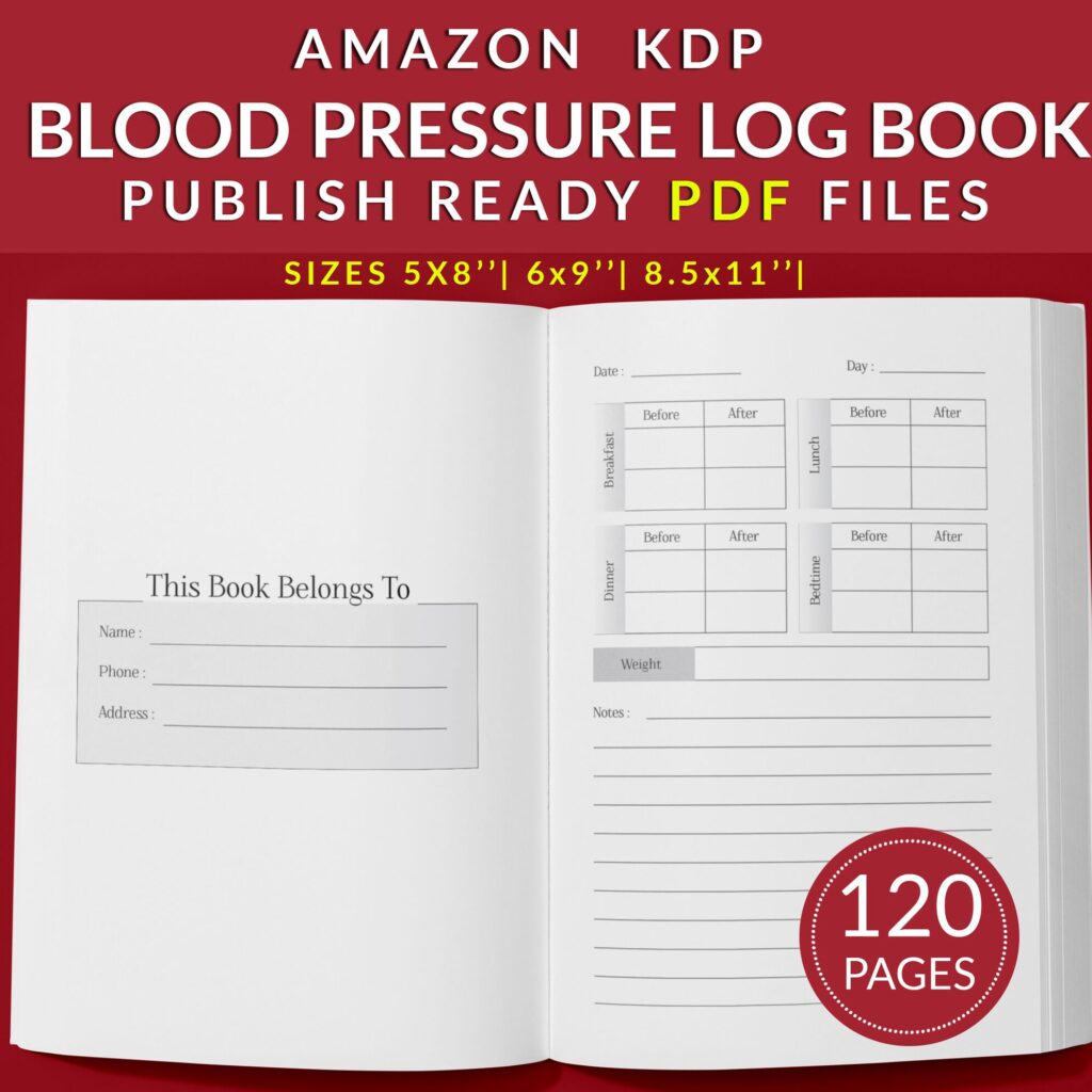 Blood Pressure Log Book