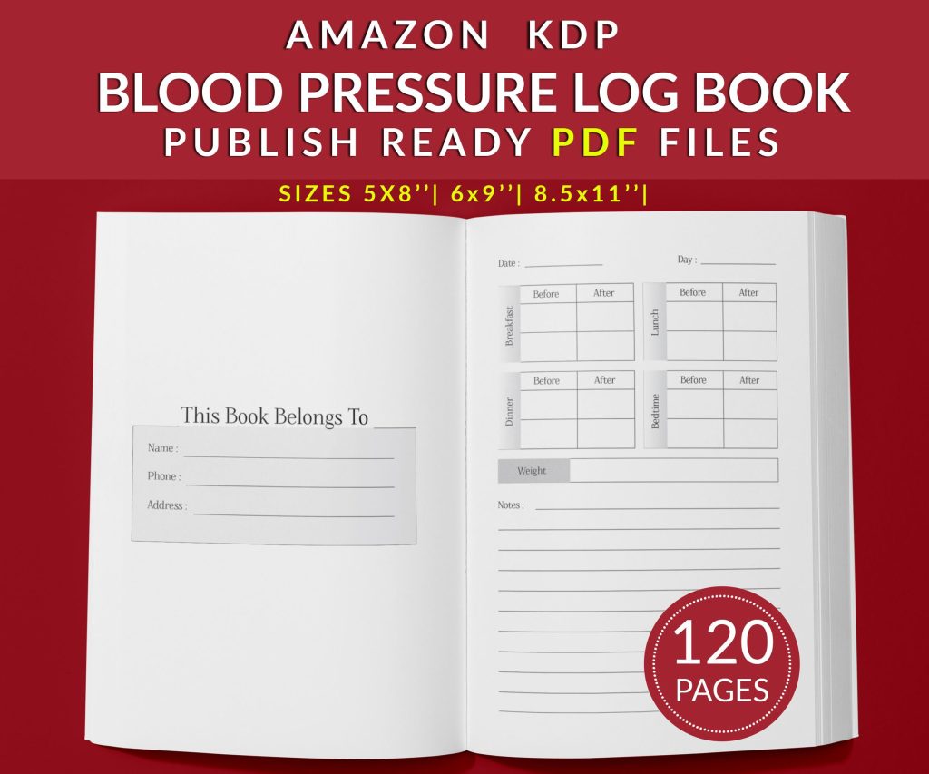 Blood Pressure Log Book