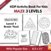 Maze KDP interior Kids Activity Book, Used as Low Content Book, Template PDF Ready To Upload  COMMERCIAL Use