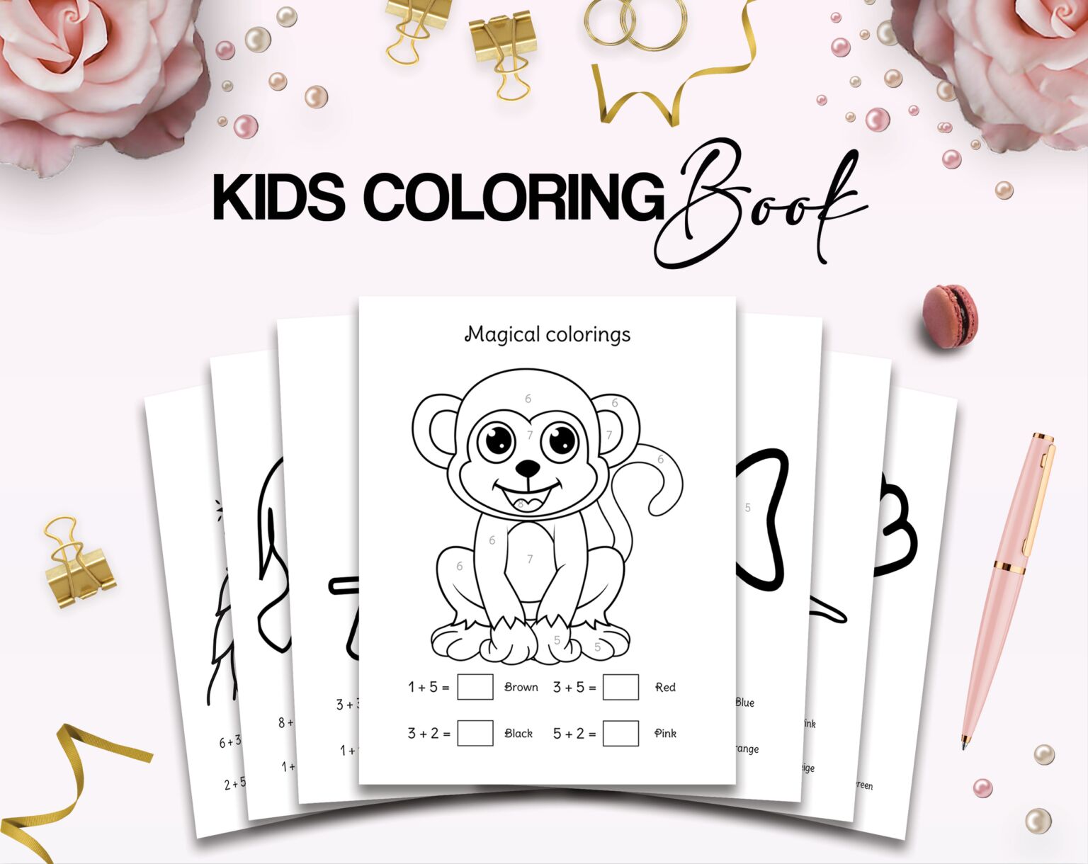 KDP Coloring Book Template Magical Coloring Book for Kids