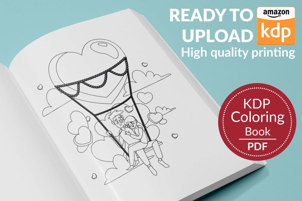 Happy & Precious Moments Coloring KDP interior For Kids Activities, Used as Low Content Book, PDF Template Ready To Upload COMMERCIAL Use 8.5×11″