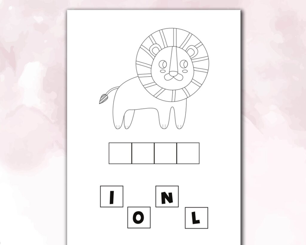 Word Puzzle KDP interior Kids Activity Book, Used as Low Content Book, Template PDF Ready To Upload  COMMERCIAL Use