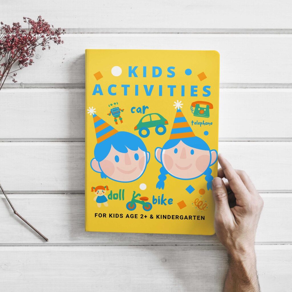 Kids Activities Editable Canva kdp Book Cover template, Canva KDP Cover For activity book 8.5×11″