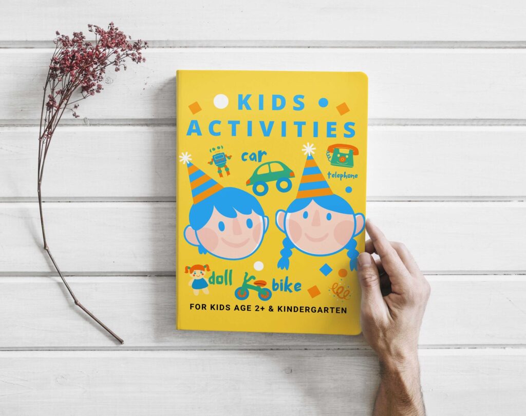 Kids Activities Editable Canva kdp Book Cover template, Canva KDP Cover For activity book 8.5×11″