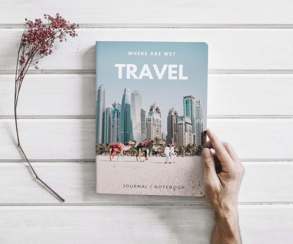 Travel Canva kdp Book Cover template Editable Cover, Canva KDP Cover For journal notebook 6×9″