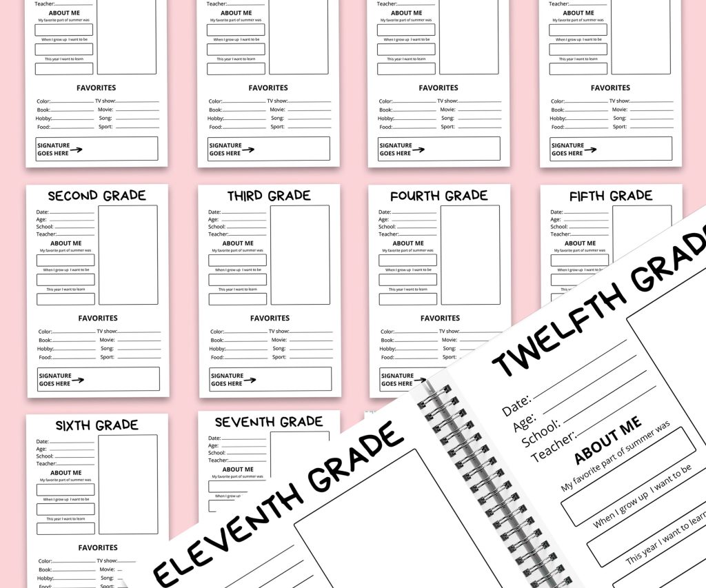 Children keepsake Logbook Journal 6×9″ Canva Editable Template, Canva KDP Kids editable interior digital and printable,