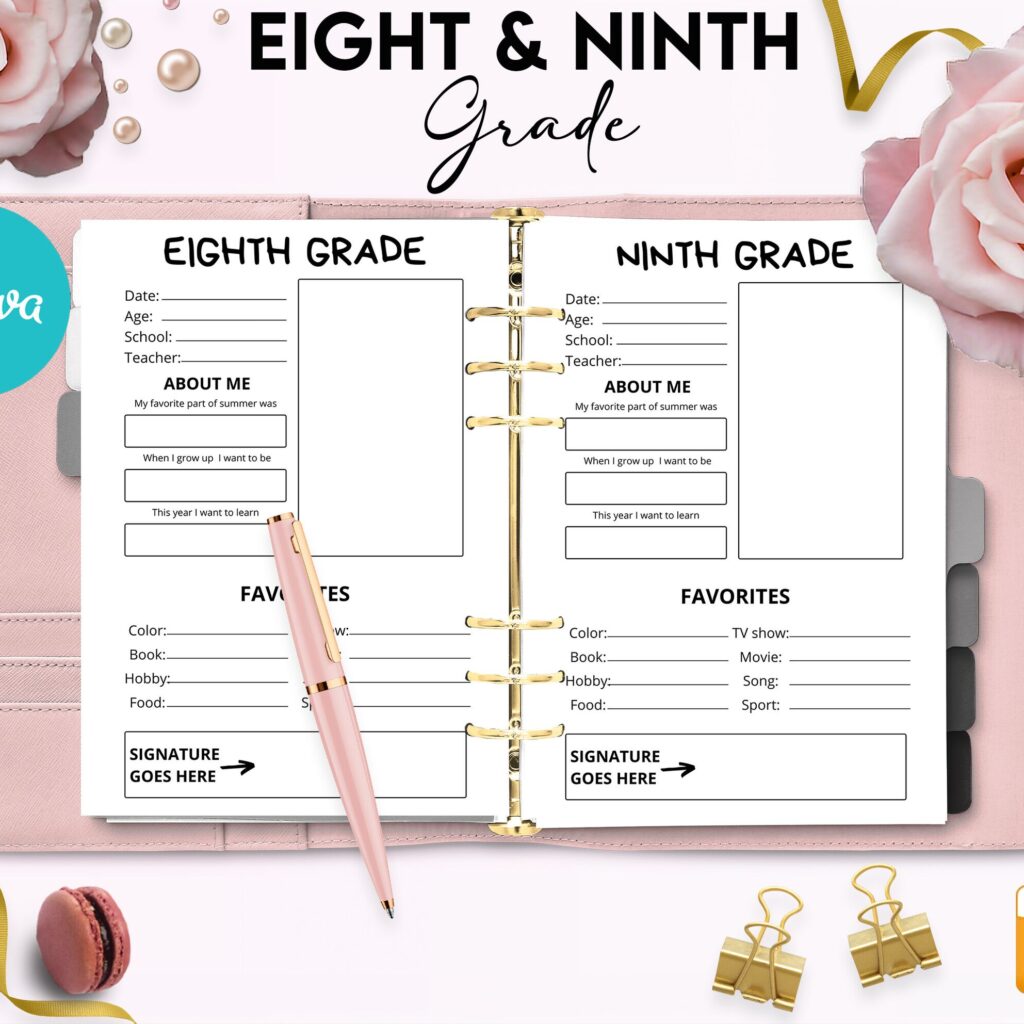 Children keepsake Logbook Journal 6×9″ Canva Editable Template, Canva KDP Kids editable interior digital and printable,
