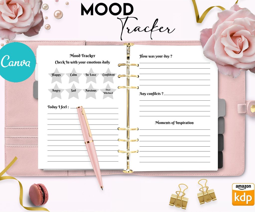 Dream Journal 7 Editable Canva Templates for Journal, Canva KDP dream logbook editable interior 6×9″ low content book