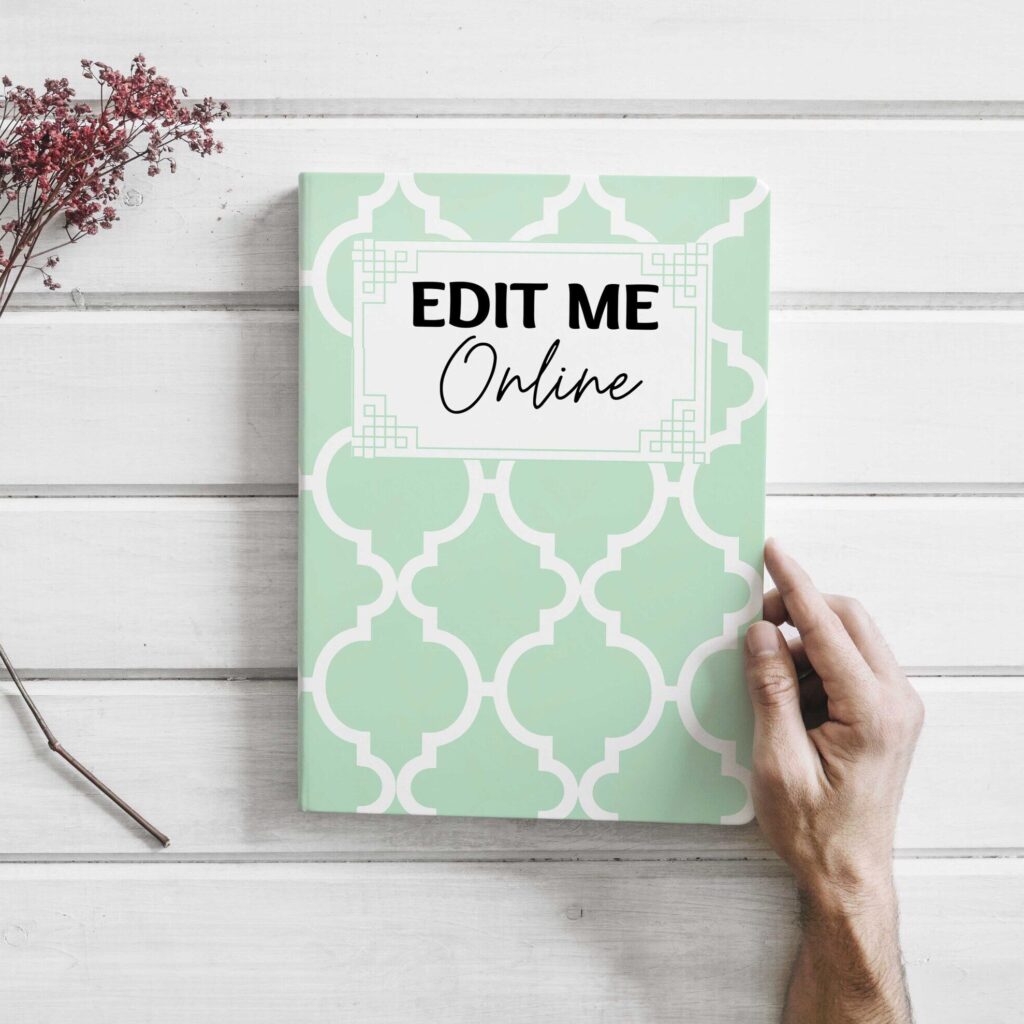 notebook cover template, Adult ADHD +160 editable Canva Life Planner Templates for Journal, Canva KDP Planner editable interiors bundle as print PDF