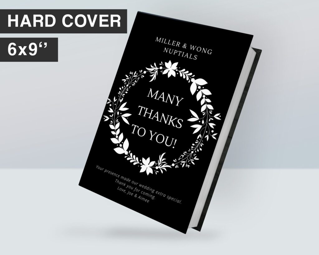 Gratitude Black Hardcover Canva kdp template Editable Cover, For Canva KDP Book journal Notebook Novel 6×9″ 120 pages