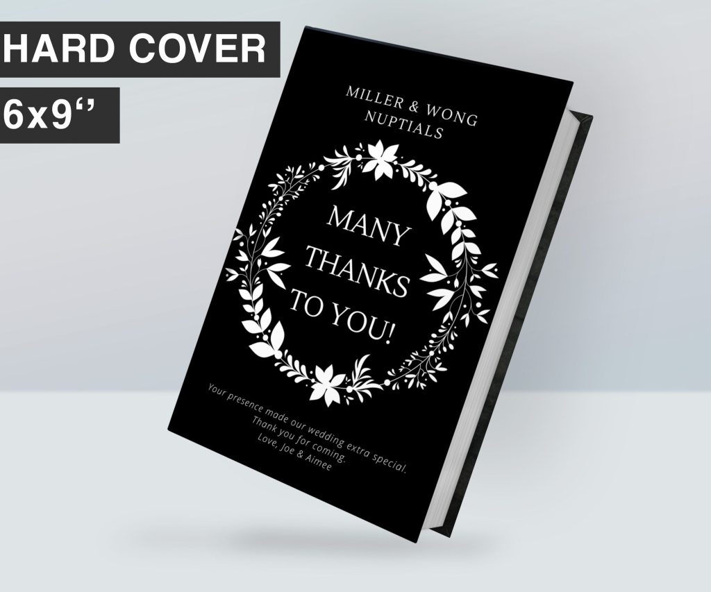 Gratitude Black Hardcover Canva kdp template Editable Cover, For Canva KDP Book journal Notebook Novel 6×9″ 120 pages