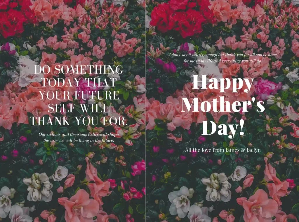 Mothers day Hardcover Canva kdp template Editable Cover, For Canva KDP Book journal Notebook Novel 6×9" 120 pages