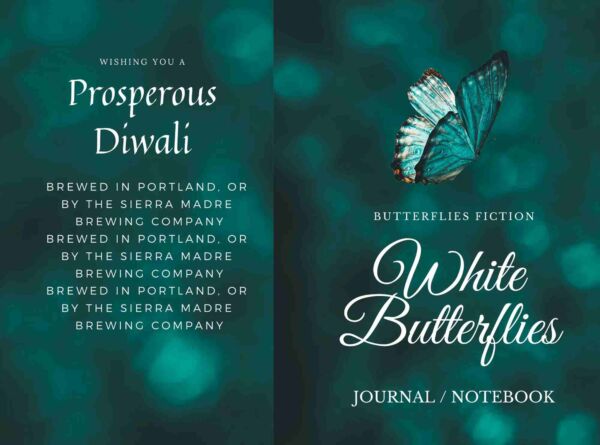 Butterfly Hardcover Canva kdp template Editable Cover, For Canva KDP Book journal Notebook Novel 6×9" 120 pages