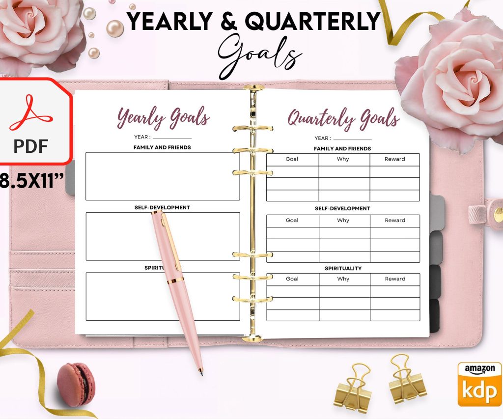 Manifestation Dream life Journal 8.5×11″ Canva Editable 60 Templates, Canva KDP editable interior workbook, digital and printable.