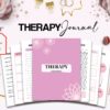 Therapy Journal with questions workbook 8.5×11″ 30 Pages, KDP interior printable, Worksheet, Mental health anxiety, Depression, self-care ..