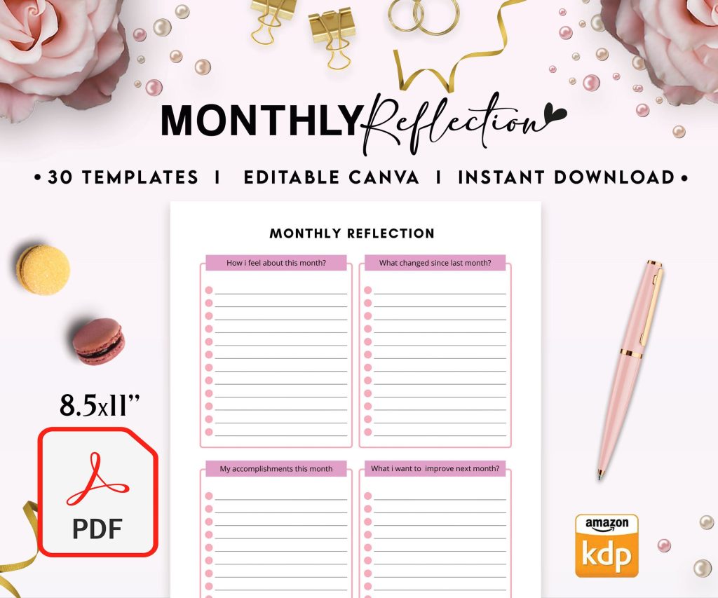 Therapy Journal with questions workbook 8.5×11″ 30 Pages, KDP interior printable, Worksheet, Mental health anxiety, Depression, self-care ..