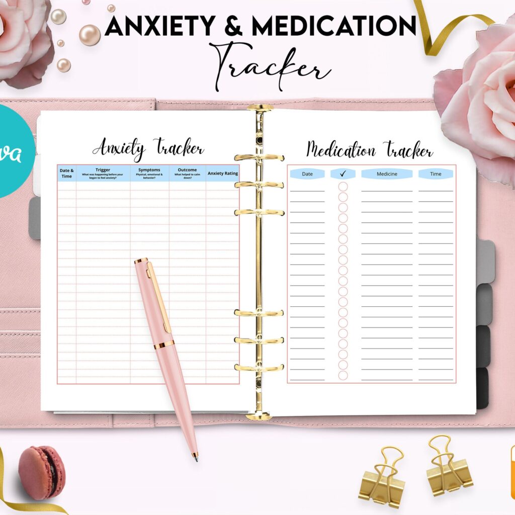 Mental Health guided therapy journal With Prompts 60 Editable Templates, 8.5×11″ Canva KDP Planner editable interiors Bundle COMMERCIAL Use