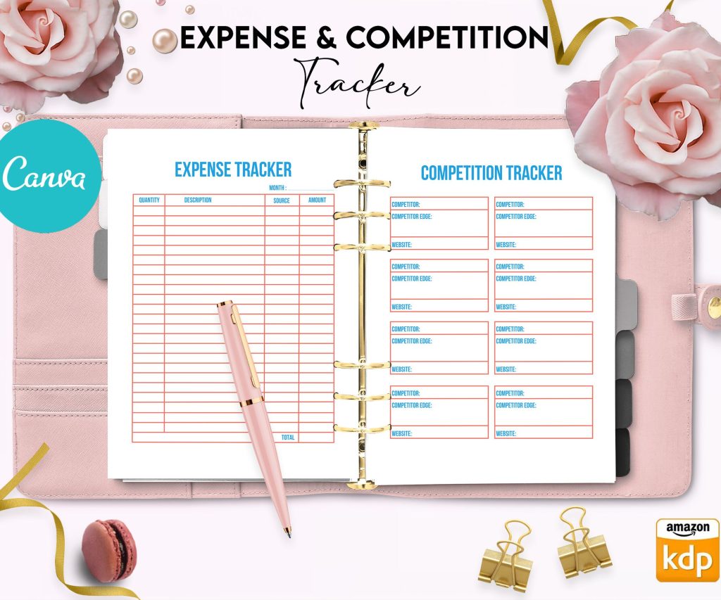 Business Planner journal 33 Editable Templates, 8.5×11″ Canva KDP Planner editable interiors Bundle COMMERCIAL Use