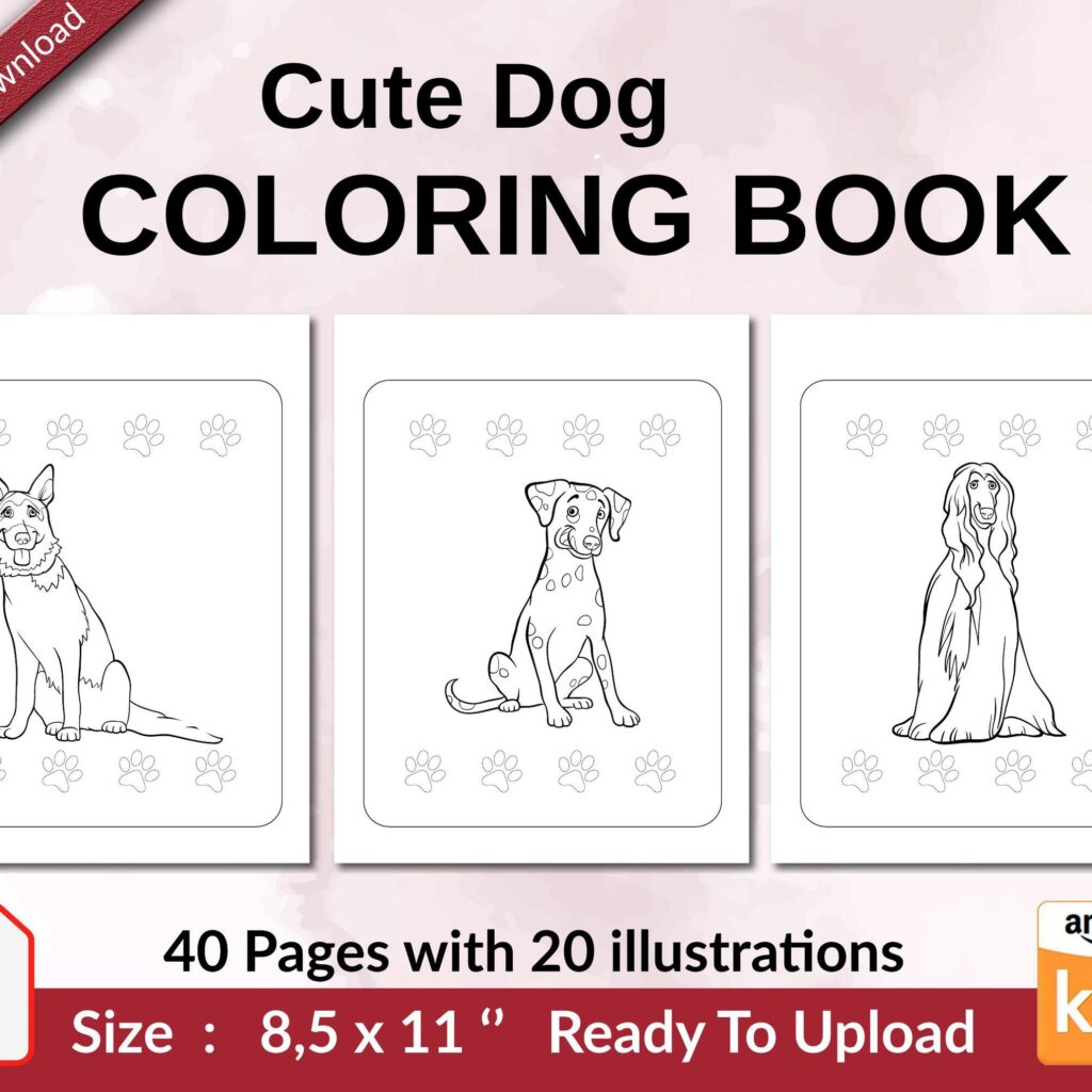 Dogs Coloring Book