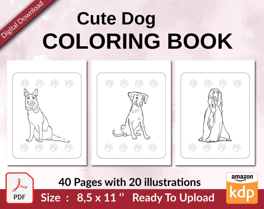 Dogs Coloring Book