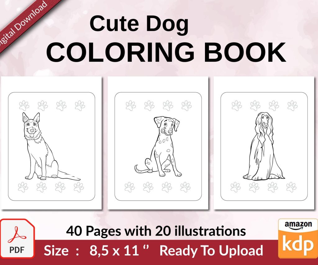Dogs Coloring Book