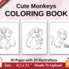 Monkey Coloring Books
