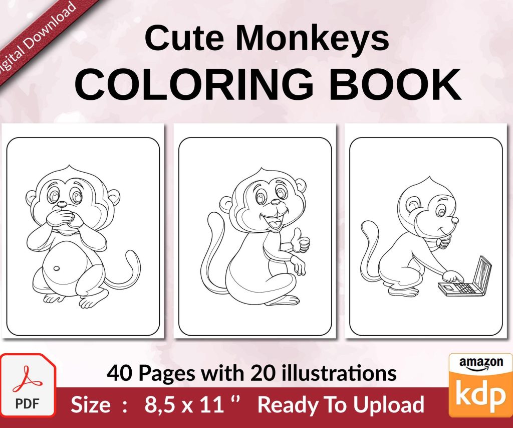 Monkey Coloring Books
