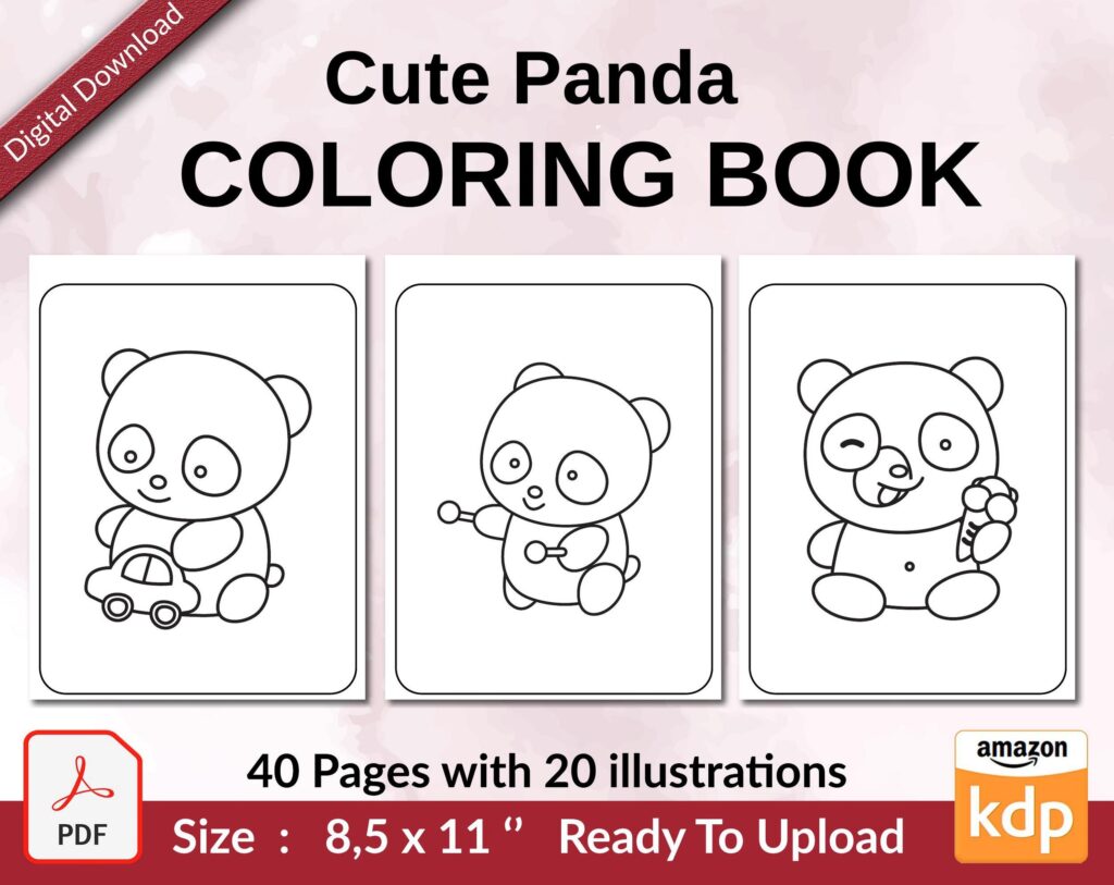 Panda Coloring Book