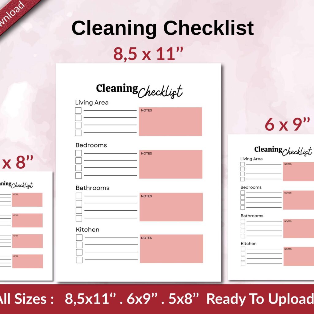 deep cleaning house checklist pdf