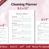 Cleaning Planner KDP interior Ready To Upload, Sizes 8.5×11 6×9 5×8 inch PDF FILE Used as Amazon KDP Paperback Low Content Book, journal, Notebook, Planner, COMMERCIAL Use