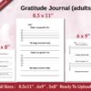 Gratitude Journal (adults) KDP interior Ready To Upload, Sizes 8.5×11 6×9 5×8 inch PDF FILE Used as Amazon KDP Paperback Low Content Book, journal, Notebook, Planner, COMMERCIAL Use