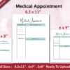 Medical Appointment KDP interior Ready To Upload, Sizes 8.5×11 6×9 5×8 inch PDF FILE Used as Amazon KDP Paperback Low Content Book, journal, Notebook, Planner, COMMERCIAL Use