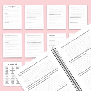 Emotions Promptly Journal 35 Editable Templates, 8.5×11″ Canva KDP Planner editable interior COMMERCIAL Use