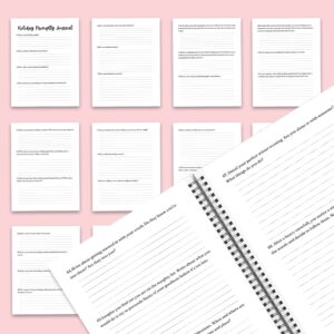 Holiday Promptly Journal 22 Editable Templates, 8.5×11″ Canva KDP Planner editable interior COMMERCIAL Use