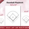 Baseball Playbook 120 pages Ready to Upload PDF used as Low Content Planner tracker or Log Book KDP, Size 6×9 8.5×11 5×8 Commercial Use
