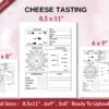 CHEESE TASTING JOURNAL 120 pages Ready to Upload PDF used as Low Content Planner tracker or Log Book KDP, Size 6×9 8.5×11 5×8 Commercial Use