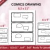 COMICS DRAWING 120 pages Ready to Upload PDF used as Low Content Planner tracker or Log Book KDP, Size 6×9 8.5×11 5×8 Commercial Use