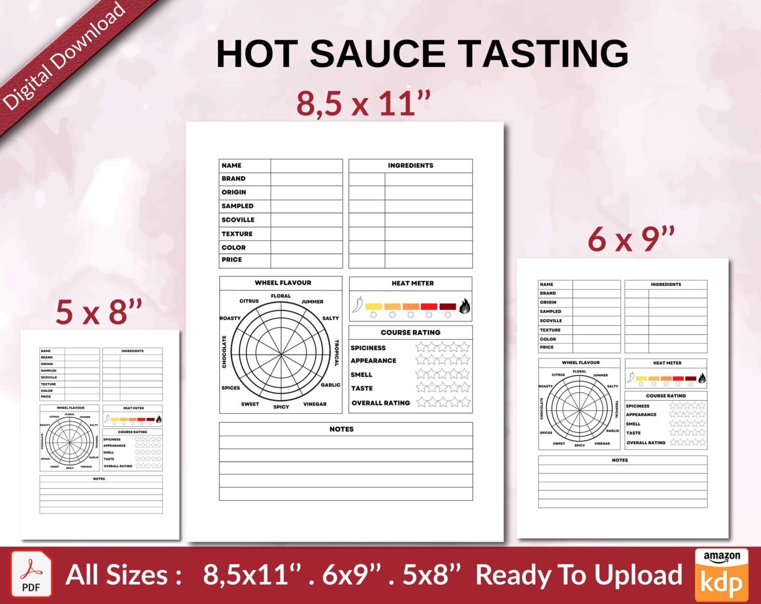 HOT SAUCE TASTING 120 pages Ready to Upload PDF used as Low Content