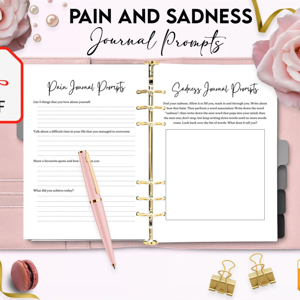 Grief Promptly Journal 37 Pages, 8.5×11″ KDP Planner interior COMMERCIAL Use