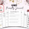 Grief Promptly Journal 37 Pages, 8.5×11″ KDP Planner interior COMMERCIAL Use