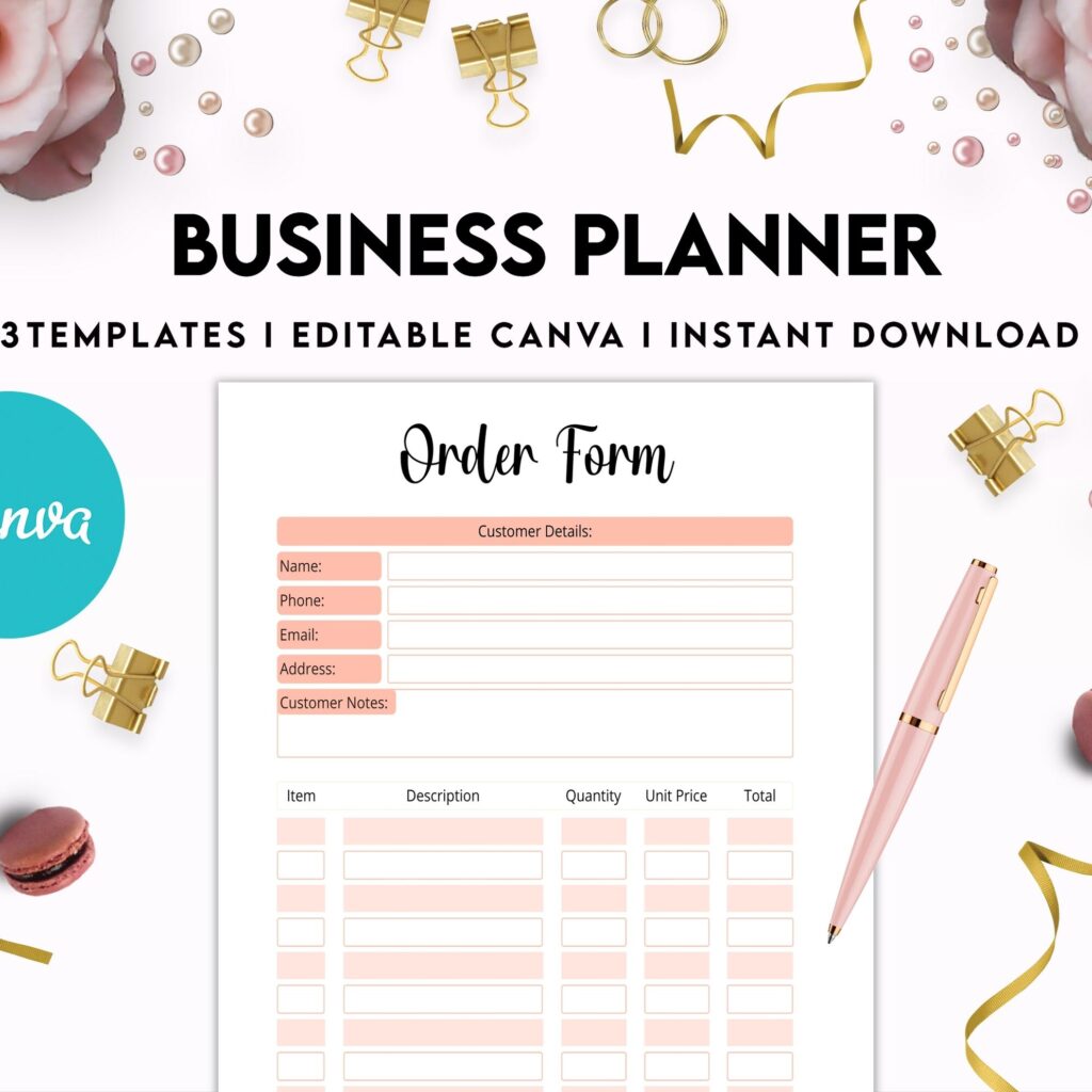 Editable Templates Business Planner, Small Business Plan, Online Business planner, Business Planner Sheets, Canva Editable Templates, Kdp interior